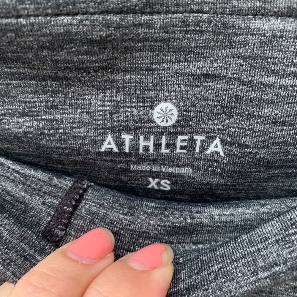 Athleta Size XS Gray Color Block High Rise Leggings - Picture 3 of 5